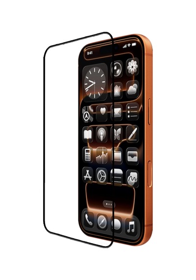 Apple Uyumlu   iPhone 16 Pro Max Mohseven Pure Safir Coating Hd 3d Glue Temperli Cam Ekran Koruyucu Şeffaf