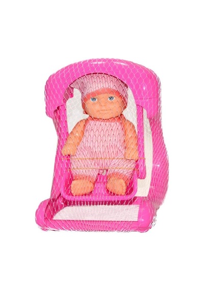 Oyuncak Salıncak Ve Bebek Seti 22 Cm Salıncak, 20 Cm Bebek, Renkli Kıyafetli Mini Bebek Oyuncak