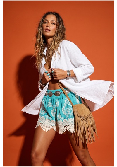 Fashion Cocktail Egzotik Etek Ucu Güpürlü Bohem Beli Lastikli Makrome Dantel Paça Motif Dokulu Etnik Tatil Plaj Sahil Kadın Mini Şort turkuaz Fashion Cocktail Egzotik Etek Ucu Güpürlü Bohem Beli Lastikli Makrome Dantel Paça Motif Dokulu Etnik Tatil Plaj Sahil Kadın Mini Şort turkuaz