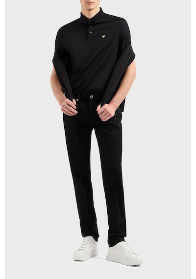 Emporio Armani Erkek Polo Yaka T Shirt Em001704 Af10017 Mc184 Siyah Siyah
