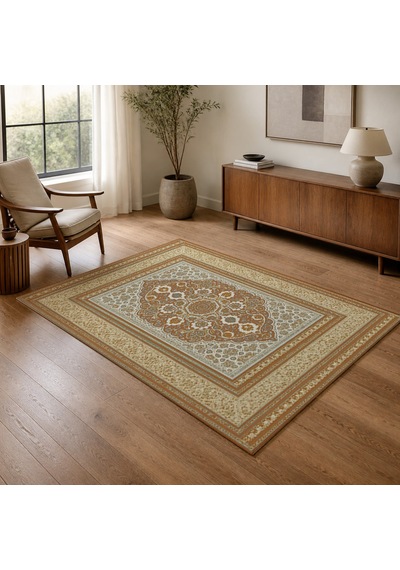 Kartela Halı Vina Halı Jüt Taban Dokuma Halı Bakır - 100 X 150 Cm