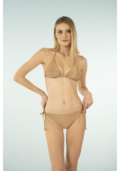 Estiva Üçgen İpli Bikini Takımı - Kahverengi