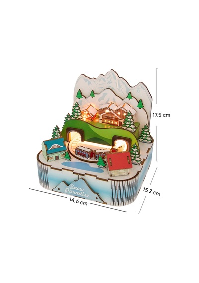 Doğu Ekspresi 3d Puzzle Ahşap Minyatür Maket Kiti Dıy Kendin Yap