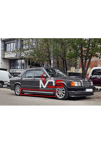Mercedes 190e Uyumlu Marşpiyel Sağ Sol Takım Fiberglass Boyasız