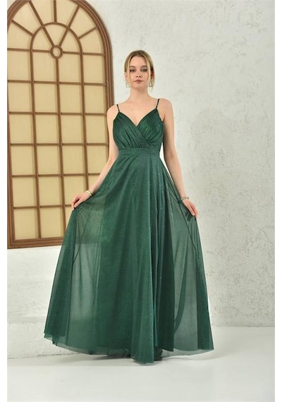 Neşeli Butik Kadın Zümrüt Yeşil Simli Kumaş Askılı Uzun Abiye Nbs9276 Zümrüt Yeşili Neşeli Butik Kadın Zümrüt Yeşil Simli Kumaş Askılı Uzun Abiye Nbs9276 Zümrüt Yeşili