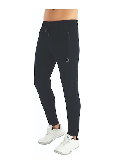 Crozwise 2192-10 Siyah Ottoman Dar Paça  Spor Pantolon Siyah
