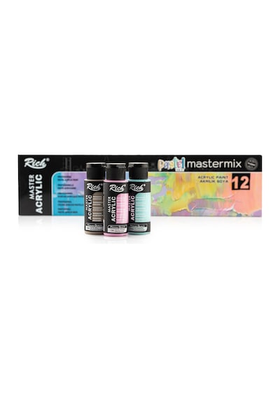 Rich Mastermix Akrilik Boya Pastel Renkler 12X60Cc