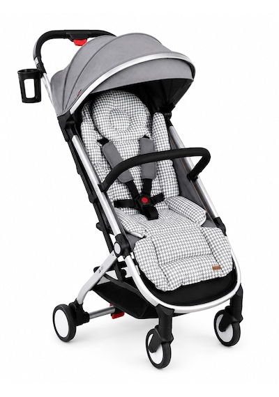 Holmer Deluxe Organik Pamuklu Ortapedik Bel Destekli Bebek Arabası Minderi Gri