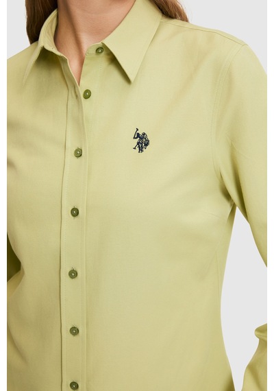 U.s. Polo Assn. Kadın Çağla Gömlek Basic 50324791-vr016 Cagla