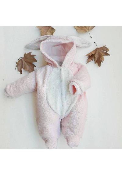 Pembe Velsoft Tavşan100%Pamuklu Astarlı Uyku Tulumu-Pembe