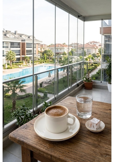 Bernardo Modern 6 Kişilik Porselen Fincan Takımı Altın Beyaz - Altın