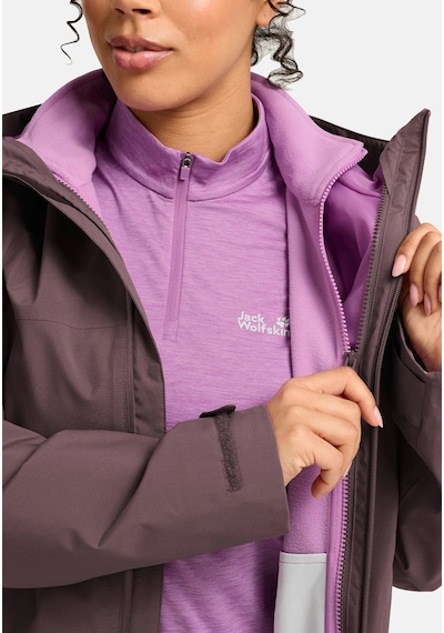 Jack Wolfskin Jack Wolfskın Moonrıse 2 3ın1 Jkt W Sheer Plum Kadın Outdoor Ceketi A66361-sp0 Mor