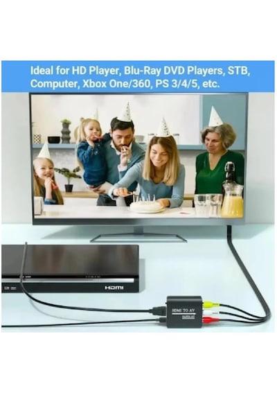 Hdmi To Av Rca Tos Çevirici Dönüştürücü Adaptör Hdmı To Av Rca