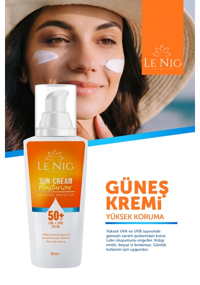Le Nig Yüksek Koruyucu Güneş Kremi SPF50+ 125 ML