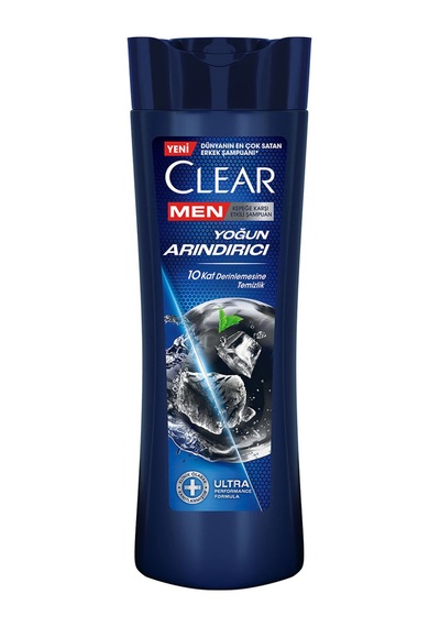 Clear Men Kepeğe Karşı Etkili Şampuan Yoğun Arındırıcı Kömür İle 350 Ml 4 Adet