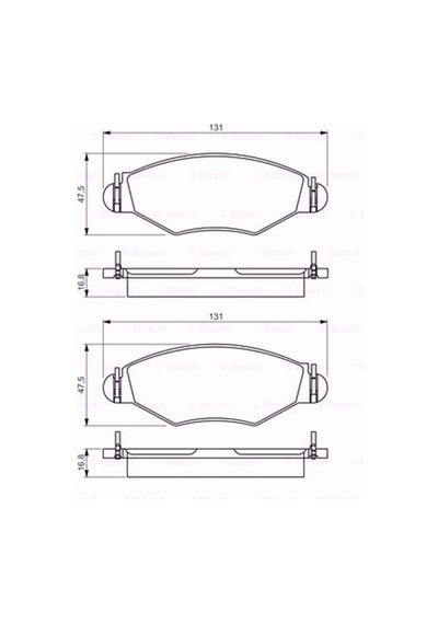 Peugeot 206+ 1.4 I 2009-2020 Bosch Ön Fren Balatası