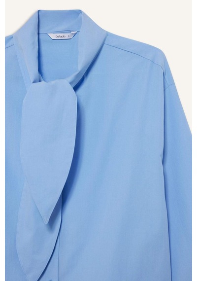 Defacto Poplin Gömlek Tunik G8431ax26spbe303 Mavi-be303