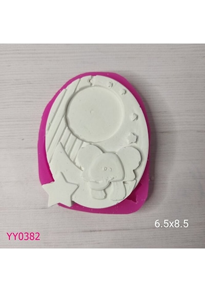 Yy0382 Fil Ay Yıldız Elips Çerçeve Silikon Kalıp