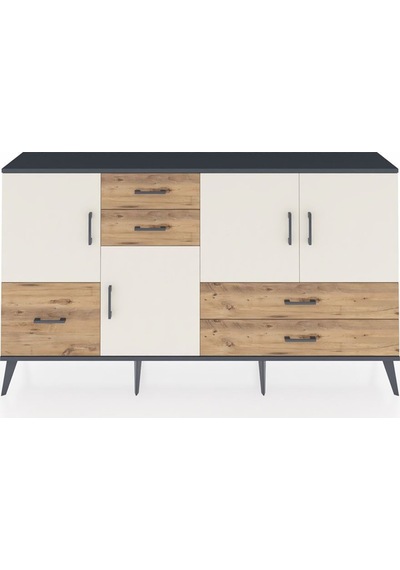 Arges Konsol 4 Raflı 5 Çekmeceli 4 Kapaklı 176x30x99 Antrasit-aytaşı/çam Aytası/atlas Çam - Antrasıt Arges Konsol 4 Raflı 5 Çekmeceli 4 Kapaklı 176x30x99 Antrasit-aytaşı/çam Aytası/atlas Çam - Antrasıt
