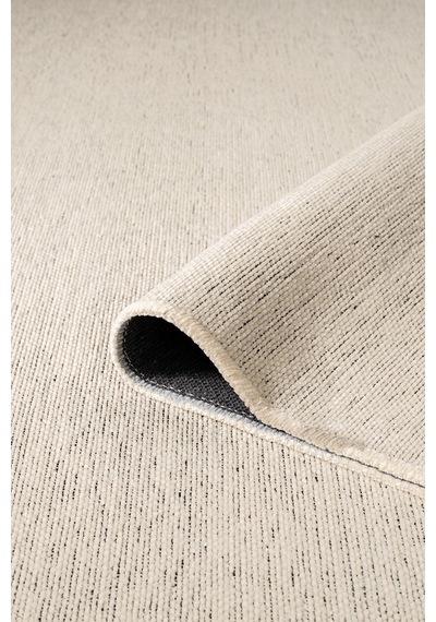 Valerıa Vlr01w Krem Beyaz Dekoratif Şönil Kilim Modern Desen Yıkanabilir Yumuşak Kaymaz Taban Halı Krem-beyaz