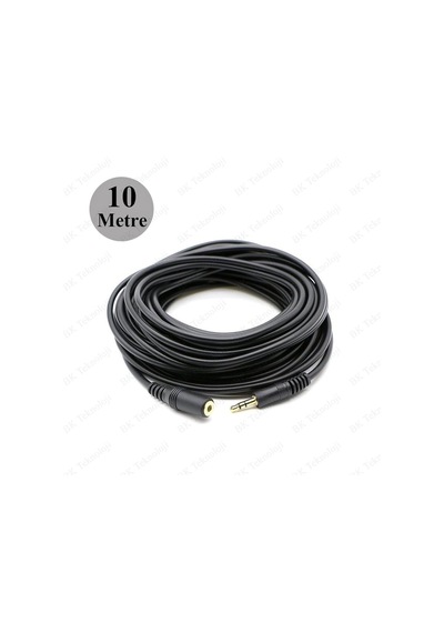 Yeni 3.5 Mm Kulaklık Ekleme Uzatma Kablosu Dişi Erkek 10 Metre Stereo Kulaklık Erkek Kadın Kaliteli