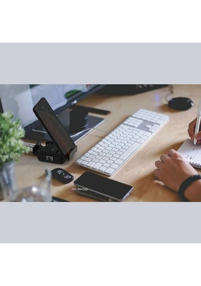 5-in-1 Usb-c Hub Ve Çoklayıcı Ethernet, Hdmı Ve 60w Pd Macbook Ve Usb-c Laptoplar İçin Profesyonel Hub Siyah