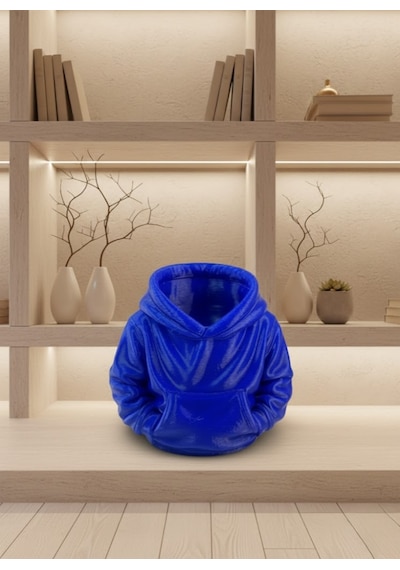 Lacivert Hoodie Kalemlik 10x10 Cm Masa Üstü Düzenleyici