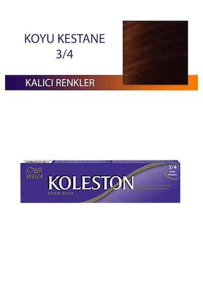 Hubrendy Tedarik Single Tüp Boya Saç Boyası Koyu Kestane 3/4