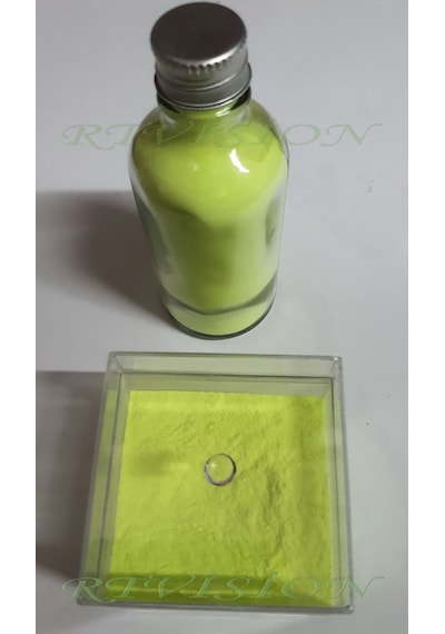Renkli Fosfor Tozu 50 Gr Karanlıkta Parlayan Renkli Fosfor Tozu Sarı