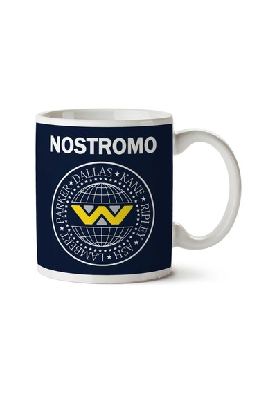 Nostromo Ramones Logo Aliens İki Tarafı Baskılı Kupa Bardak Çok Renkli