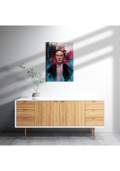 Cakasepetim Frida Kahlo Elmas Mozaik Çizim Ahşap Mdf Tablo