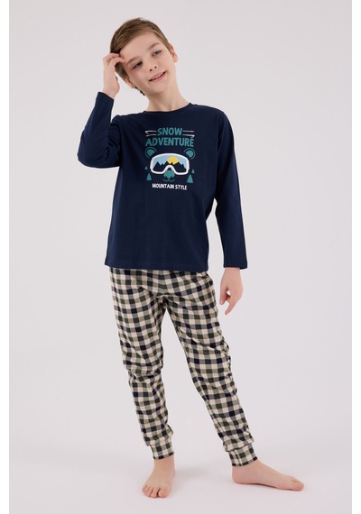 Arnetta Erkek Çocuk Lacivert Pijama Takımı Ar3511-c-v1