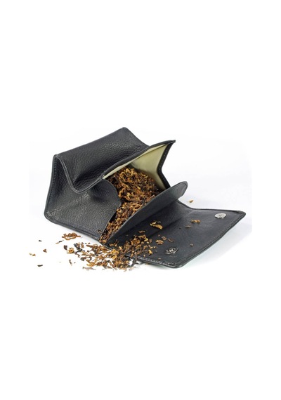 Rattray's Black Knight Tobacco Pouch 2 Siyah Deri Pipo Tütün Kesesi 115480