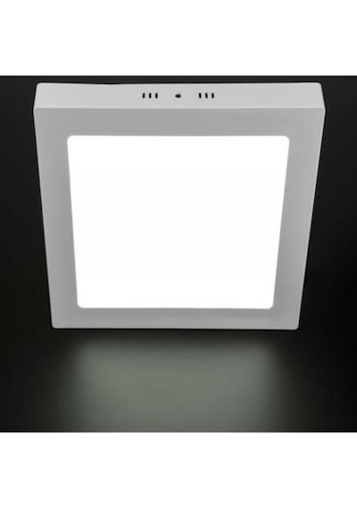 Beyaz Ledli 24 Watt Kare Sıva Üstü Led Panel Tavan Armatürü Spot Beyaz