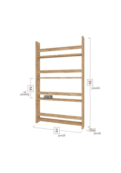 Bofigo 4 Raflı 120 X 74 Cm Montessori Kitaplık Eğitici Çocuk Kita Bofigo 4 Raflı 120 X 74 Cm Montessori Kitaplık Eğitici Çocuk Kita