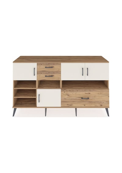 Kronos Konsol 7 Raflı 3 Çekmeceli 4 Kapaklı 176x59x99 Çam-aytaşı/ Çam-aytaşı/çam
