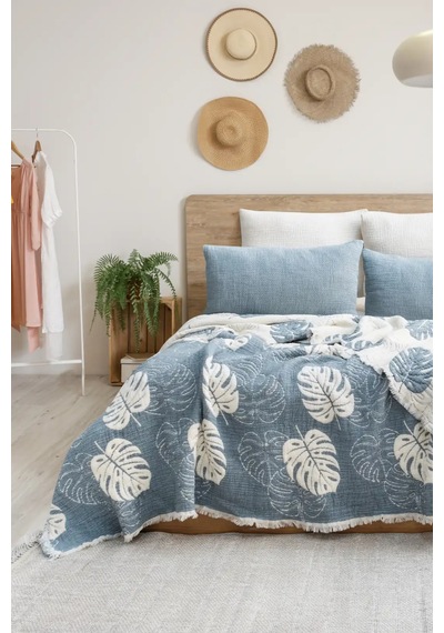 Şaheser Home Collection Yatak Örtüsü Seti Çift Kişilik Forest Mi Renkli