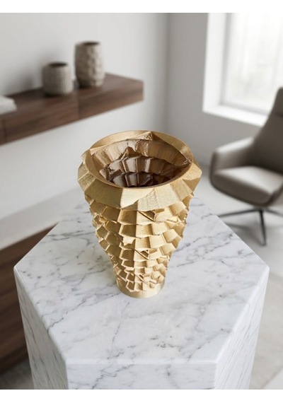 3d Bronz Vazo Işığa Göre Renk Değiştiren Özel Tasarım