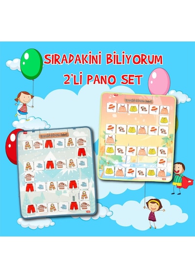 2 Set - 54 Parça Tox Sıradakini Biliyorum Yaz ve Kış Keçe Cırtlı
