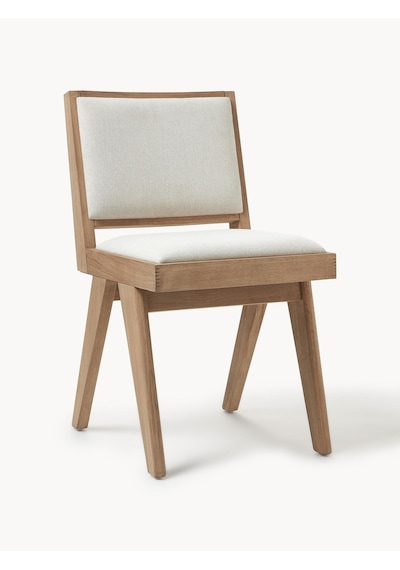 Arvika Ahşap Ceviz Sandalye Natural - Beyaz