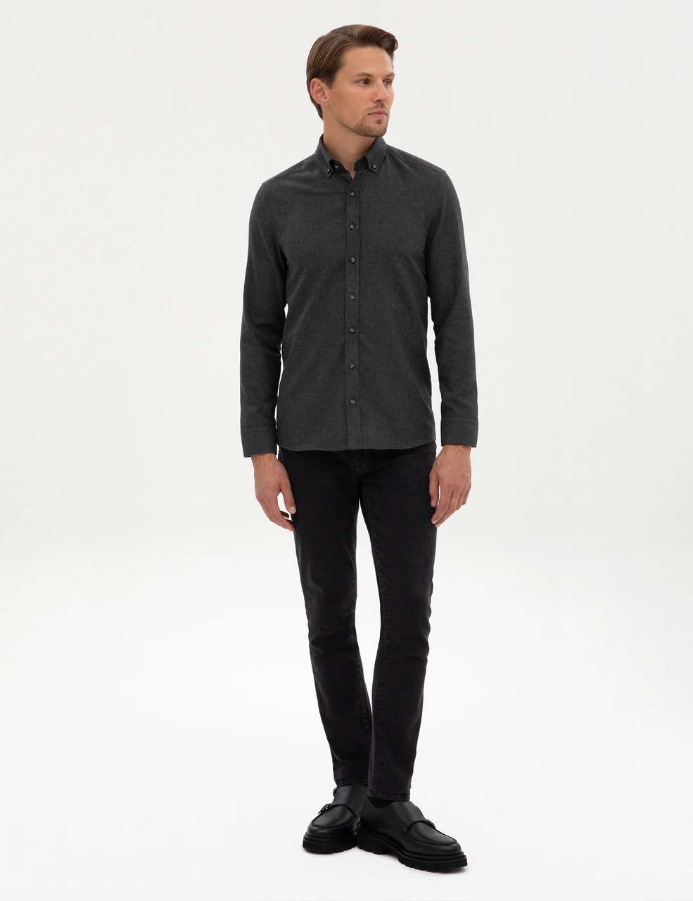 Pierre Cardin Erkek Antrasit Gömlek Desenli 50316751-vr006 Antrasit