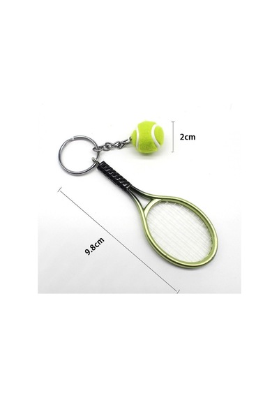 Bakgelal Tenis Raketi Anahtarlık Tenis Topu Figürlü Sportif Hediyelik Çanta Ve Anahtar Aksesuarı - 9002328264431