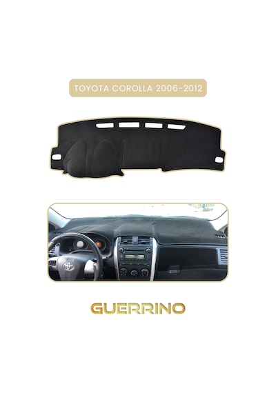 Toyota Corolla 2006-2012 Torpido Koruma Halısı Bej Kenar