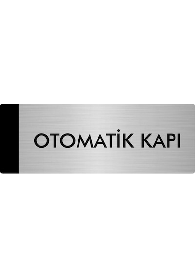 Metal Yönlendirme Levhası, Departman Kapı Isimliği Otomatik Kapı 10x20 Cm Gümüş Renk