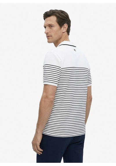 Fabrika Beyaz Erkek Slim Fit Polo T-shirt Porter N