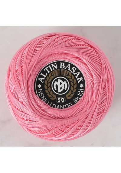 Abarta Altınbaşak Klasik Renkli Dantel Ipi -no:50 20 Gr 1 Adet - Pembe