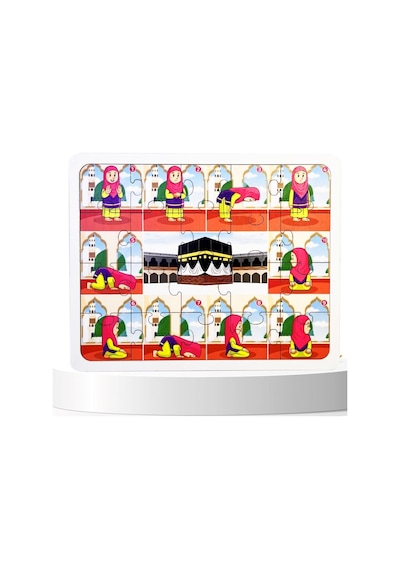 Moon Beavers İslamı Öğreniyorum Puzzle Serisi - Kız Namaz 83015,okula Din Kültürü Katkı Sağlayan Puzzle Oyuncak