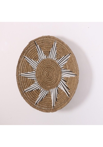 Doğal Rafya Duvar Tabağı 50 Cm