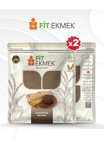 Fit 2li Kepekli ,2li Yulafli ,2li Chia ,2li Arpa ,2li Çavdar Ve 2li Keten Tohumlu Lavaş Ekmeği 300gr