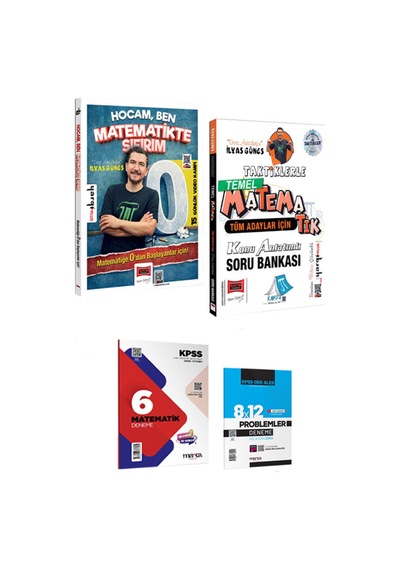 Tüm Adaylar İçin Hocam Ben Matematikte Sıfırım Konu Anlatımlı Soru Bankası +temel Matematik 2'li Set - 865319620